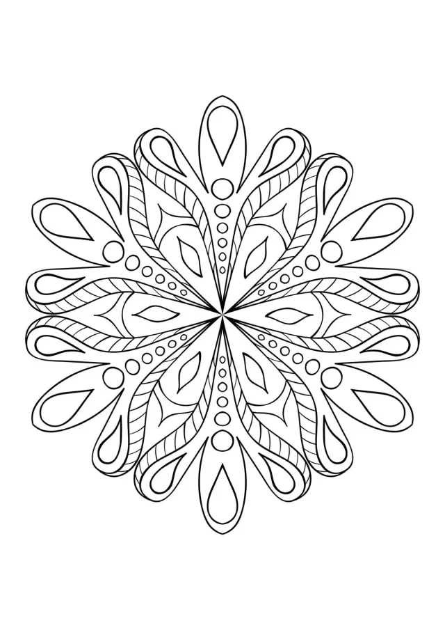 Снежинка павлина