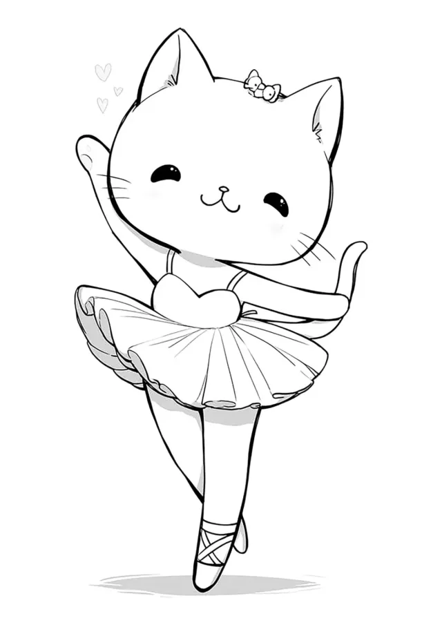 Котёнок балерина