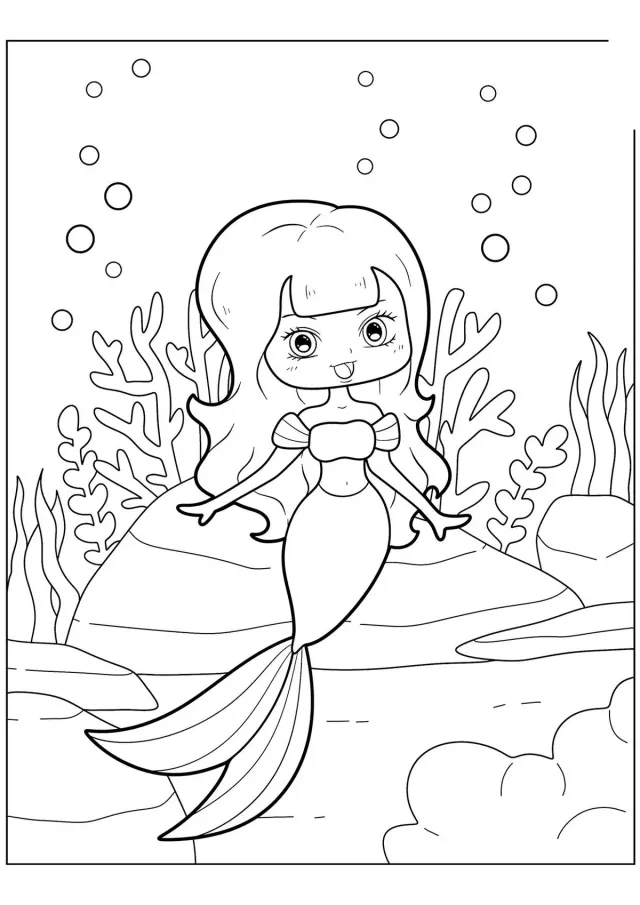 Милая каваи русалка