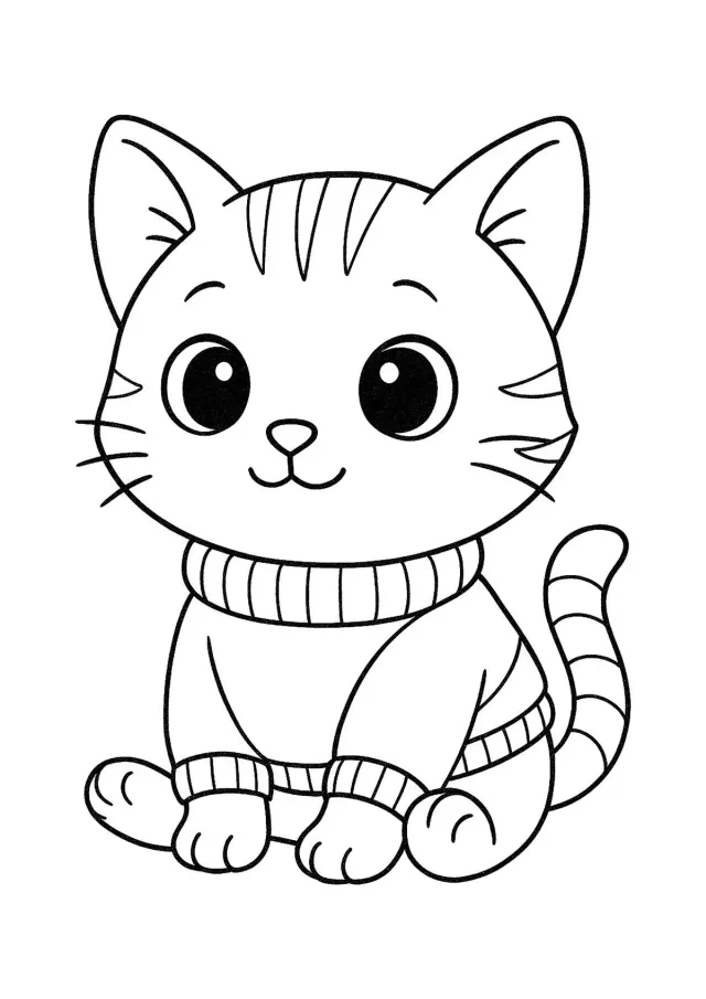 Котенок в кофточке