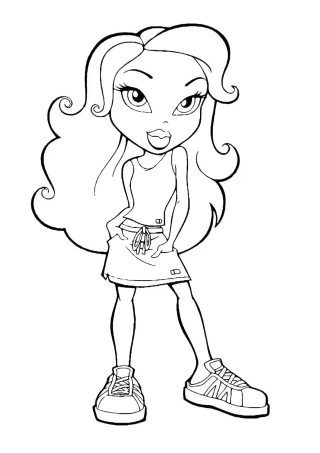 Bratz в юбке и кедах