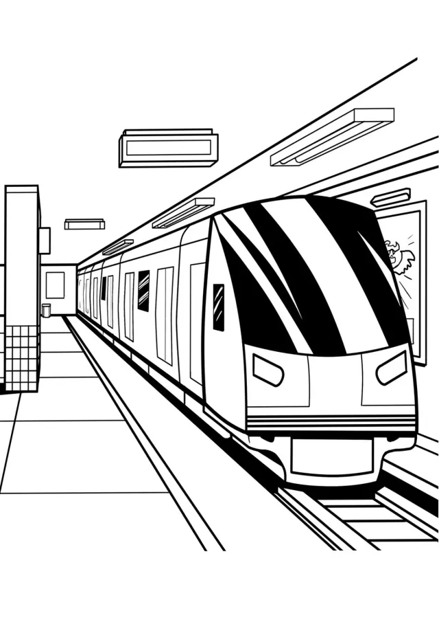 Современный поезд метро
