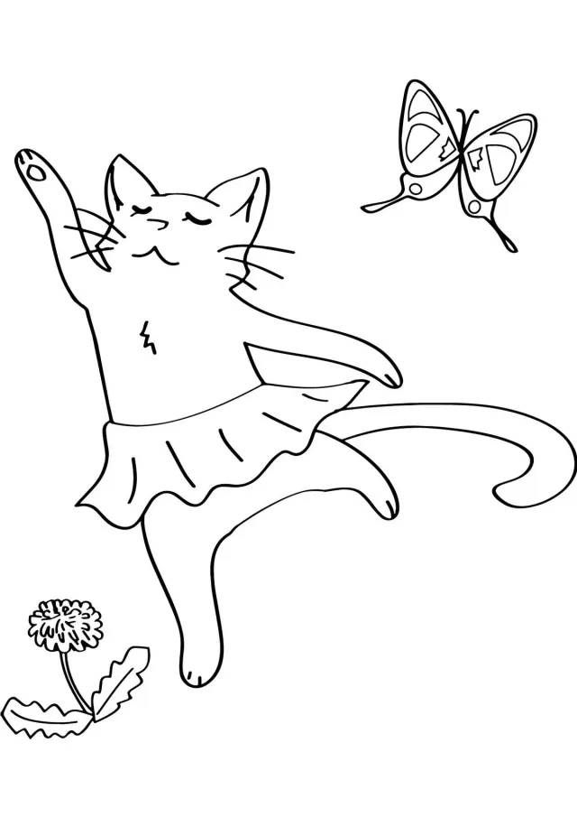 Кот балерина