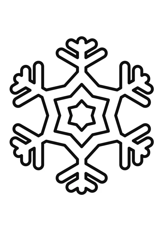 Снежинка звёздная