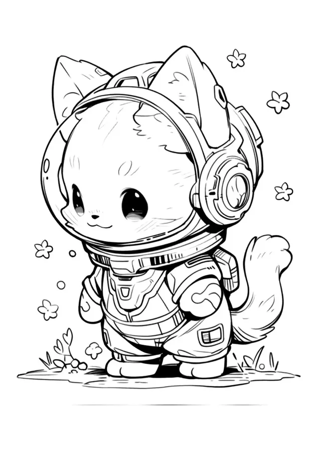 Котёнок космонавт