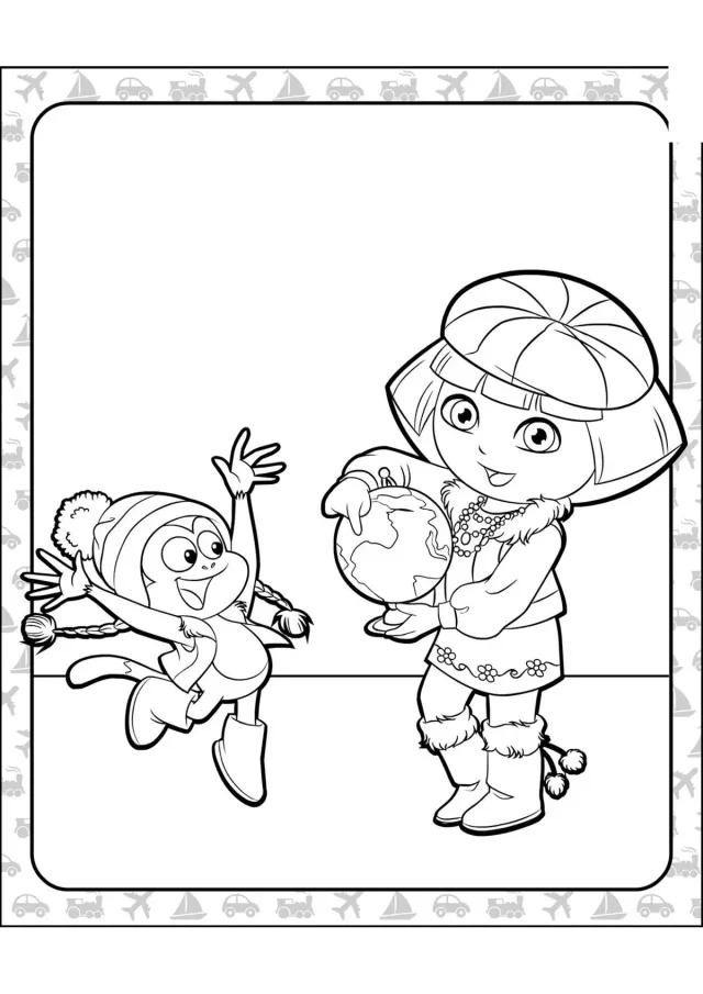 Даша-путешественница с глобусом