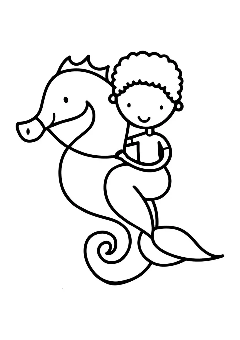 Русалка на морском коньке