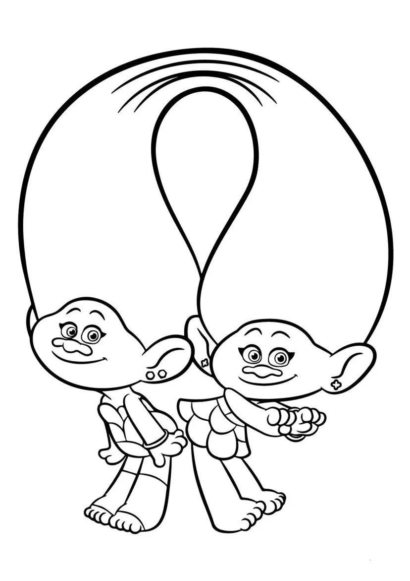 Тролли Сатинка и Синелька