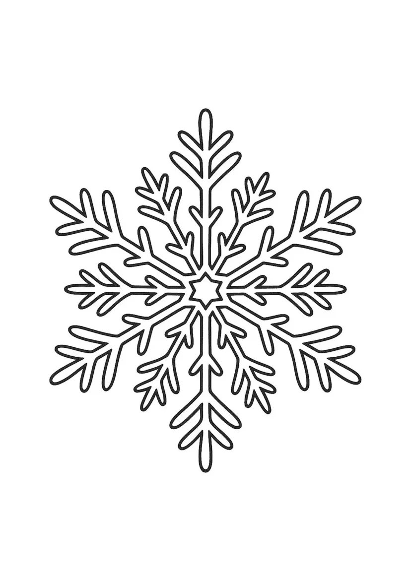 Снежинка на Новый год
