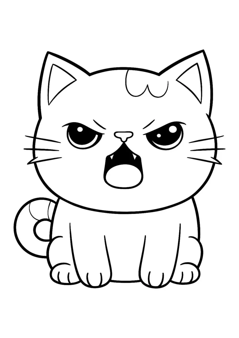 Сердитый котик