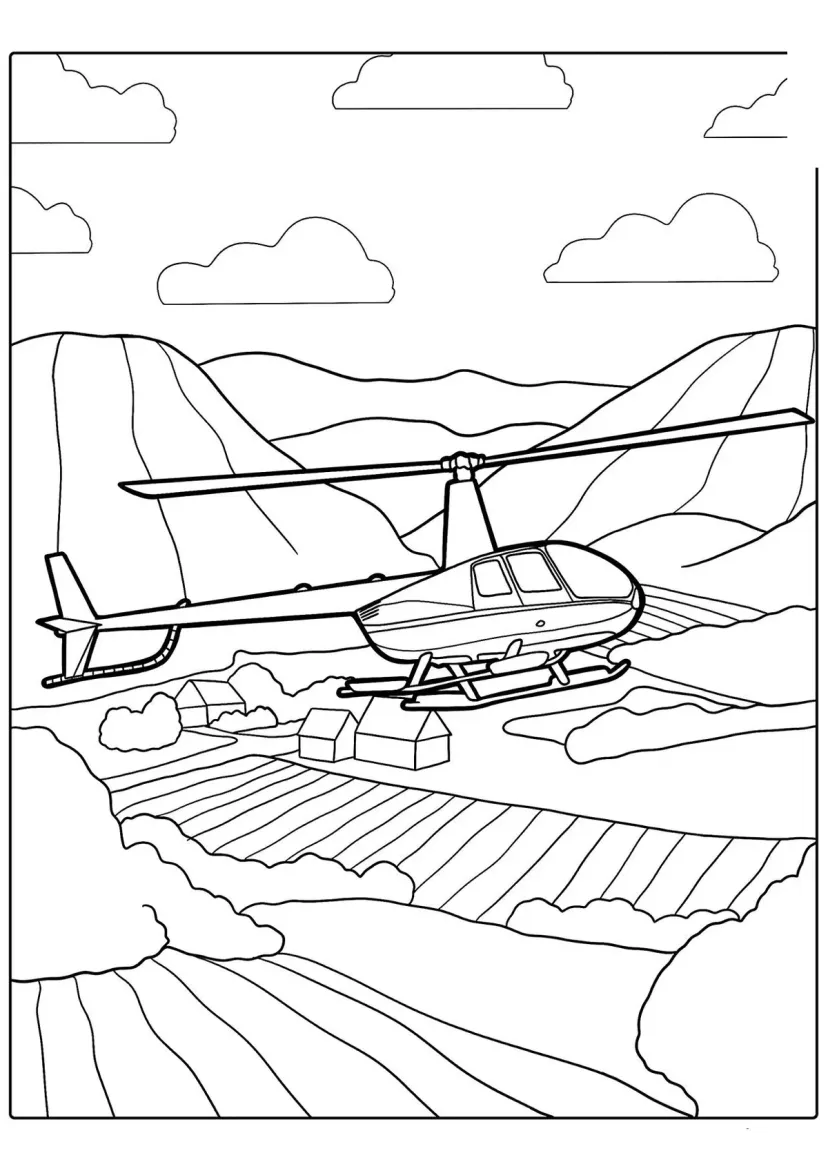 Лёгкий вертолёт Робинсон R44
