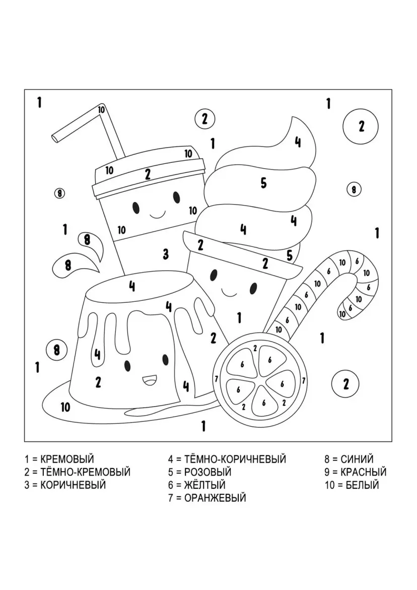 Десерт по номерам