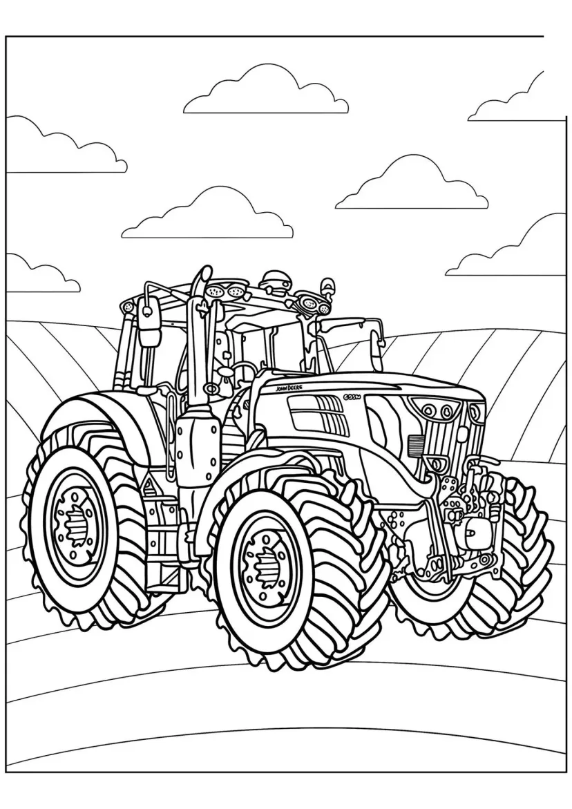 Британский трактор John Deere 6195M