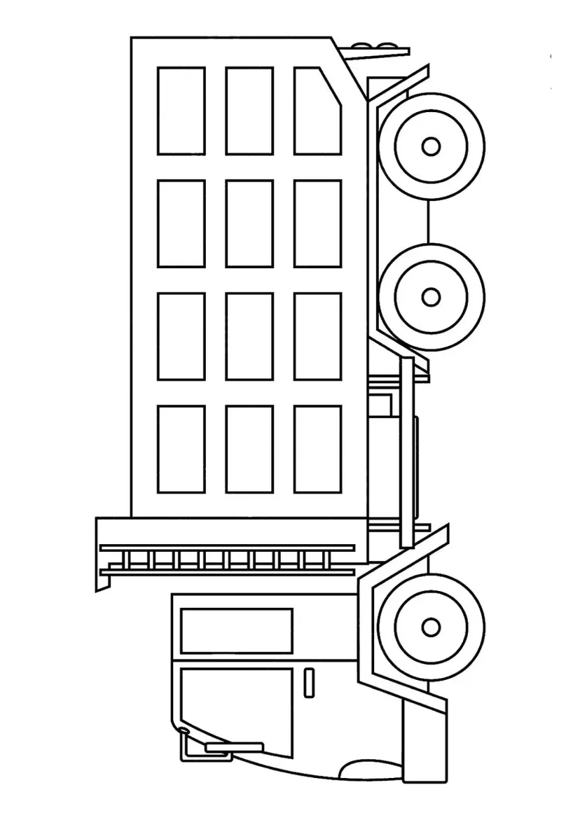 Грузовик с лестницей