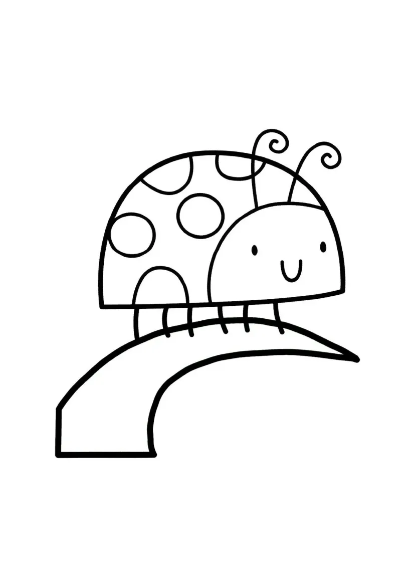 Божья коровка на листике