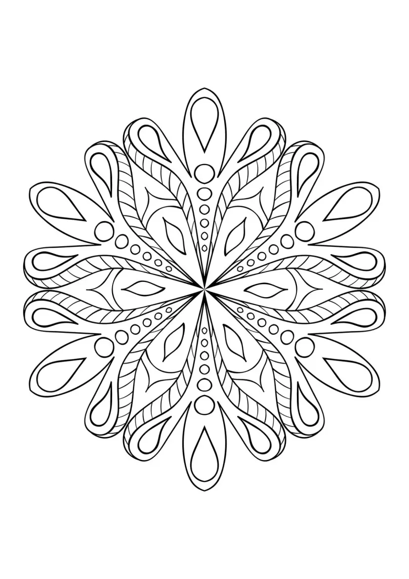 Снежинка павлина