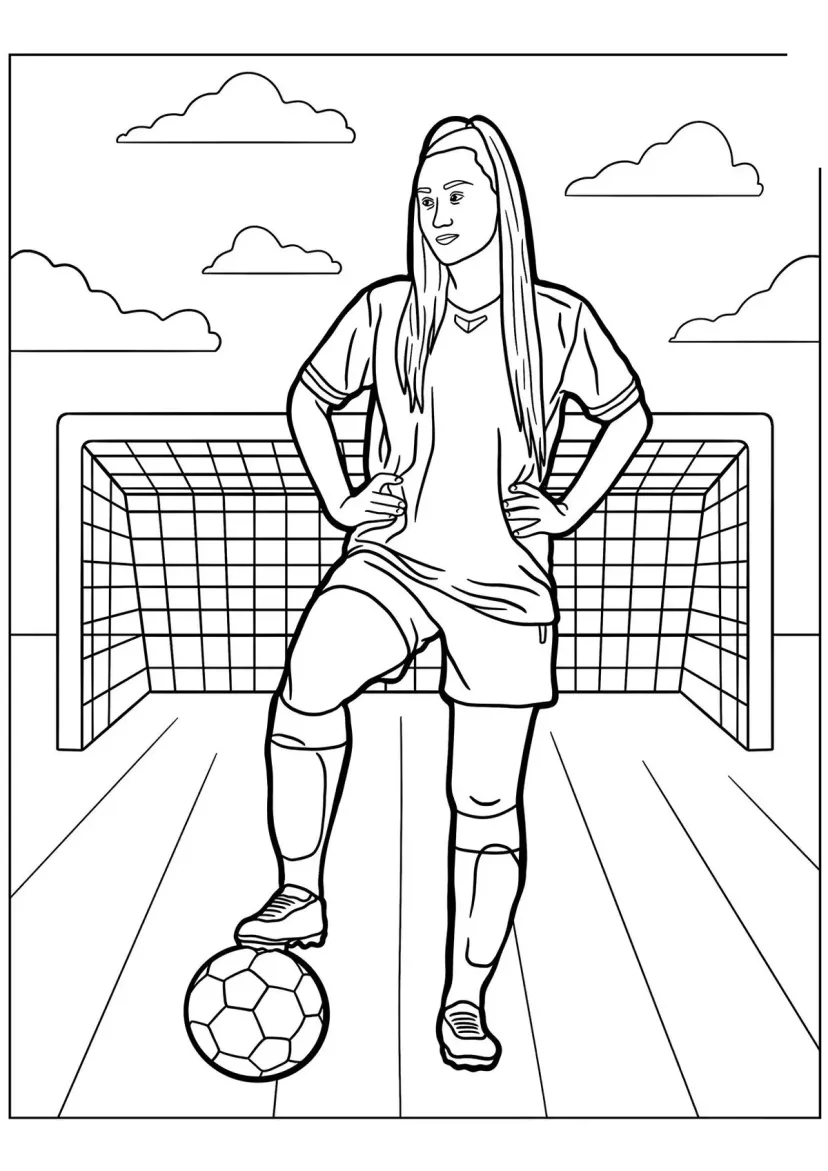 Женщина футболист