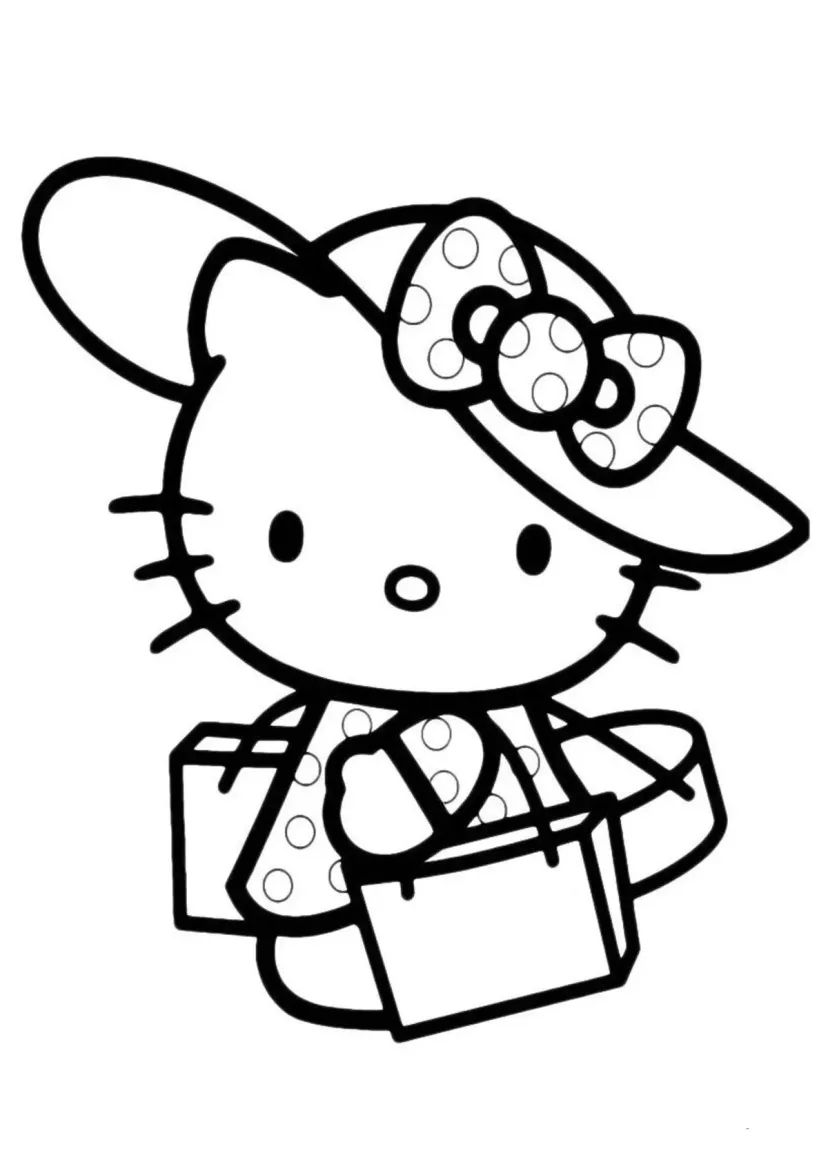 Kitty ходит за покупками