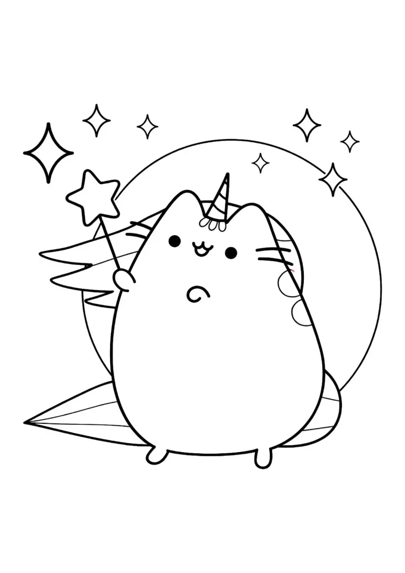 Кошка Пушин единорог