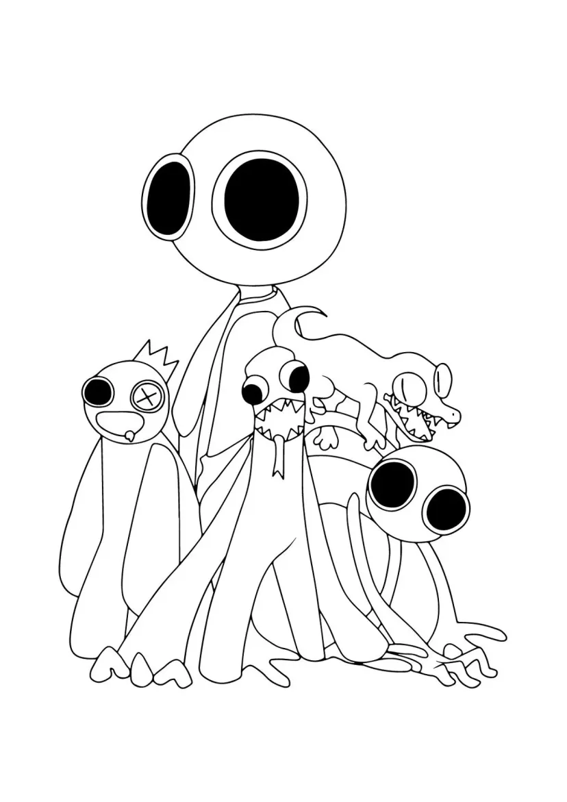 Все герои Rainbow Friends