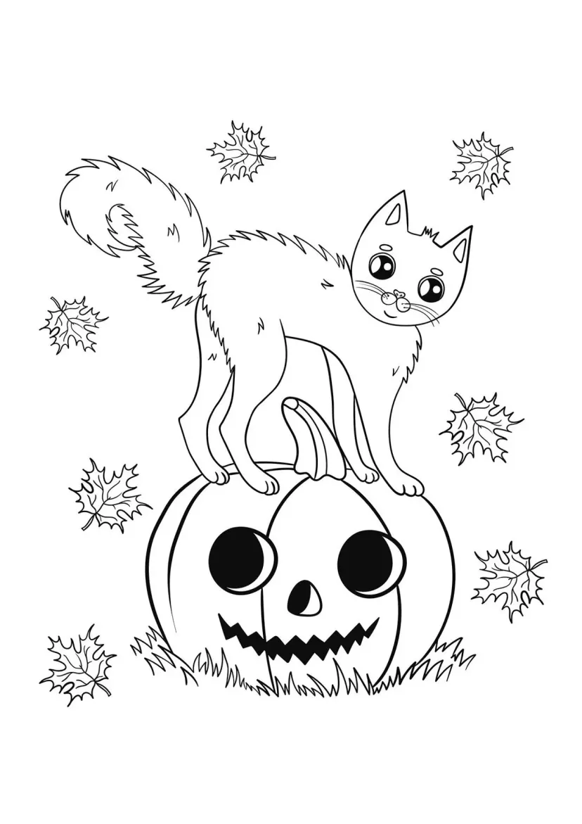 Кот на тыкве