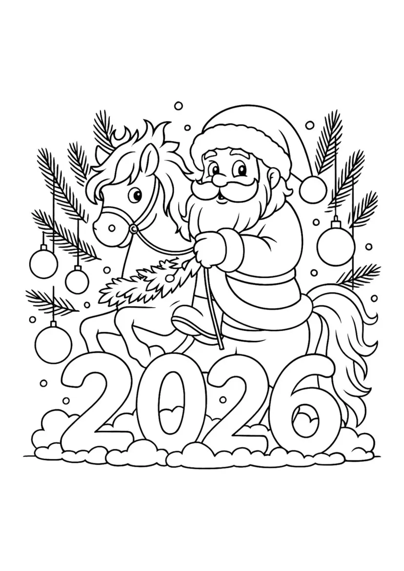 Дед Мороз на лошадке 2026