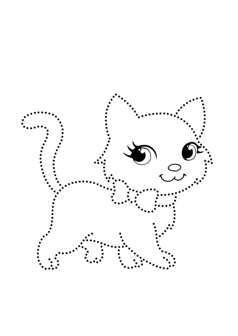 Котёнок по точкам